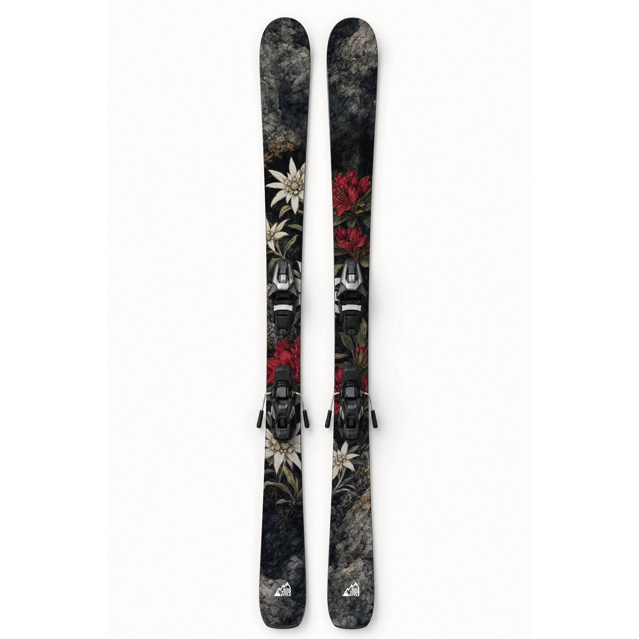 Ski-Designfolie »Alpenflora« von RIDE YOUR STYLE – Alpenblumen-Print