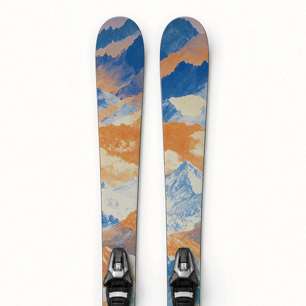 Ski-Designfolie »Summit« – Detailansicht des Gipfel-Designs