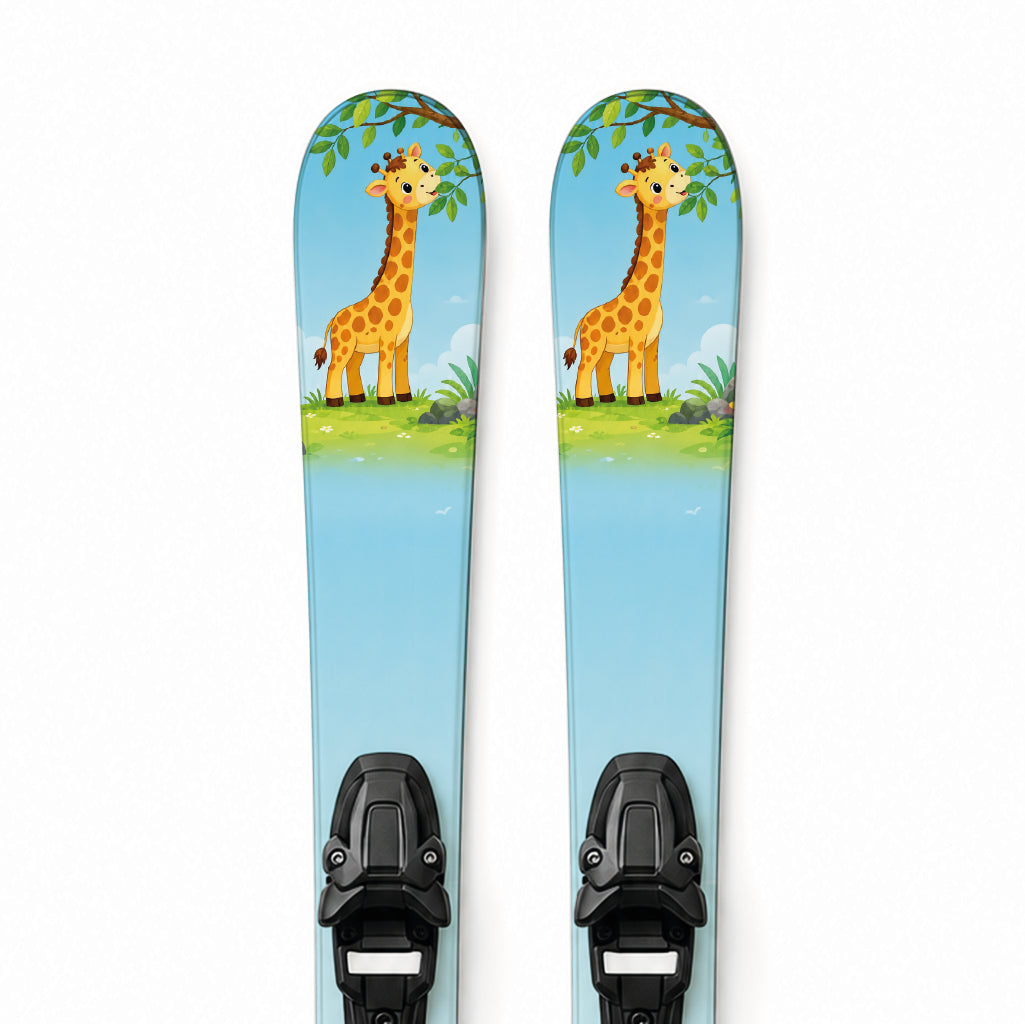 Kinder-Ski-Designfolie »Tierwelt« – Detailansicht des Tiermotiv-Designs