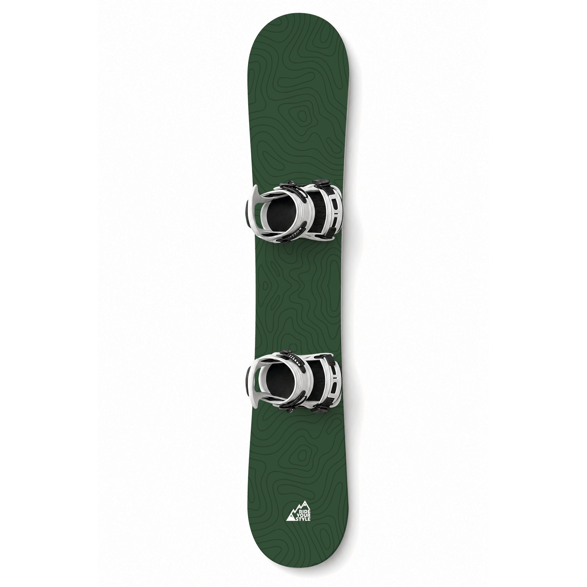 Snowboard-Designfolie »Höhenlinie« von RIDE YOUR STYLE – topografisches Höhenlinien-Motiv