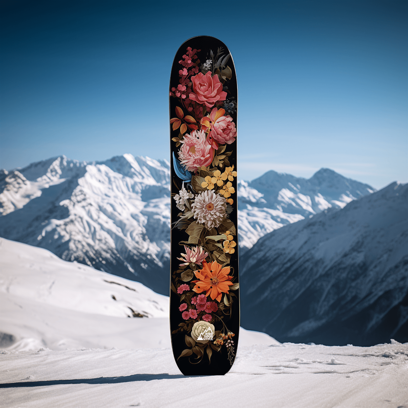 Snowboard Design "Floral"