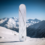 Lade das Bild in den Galerie-Viewer, Snowboard Design &quot;Marmor weiß&quot;
