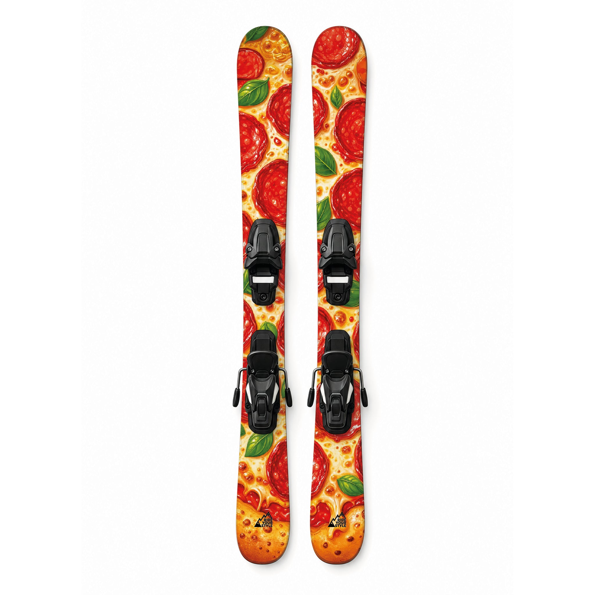 Kinder-Ski-Designfolie »Pizza« von RIDE YOUR STYLE – Pizza-Motiv