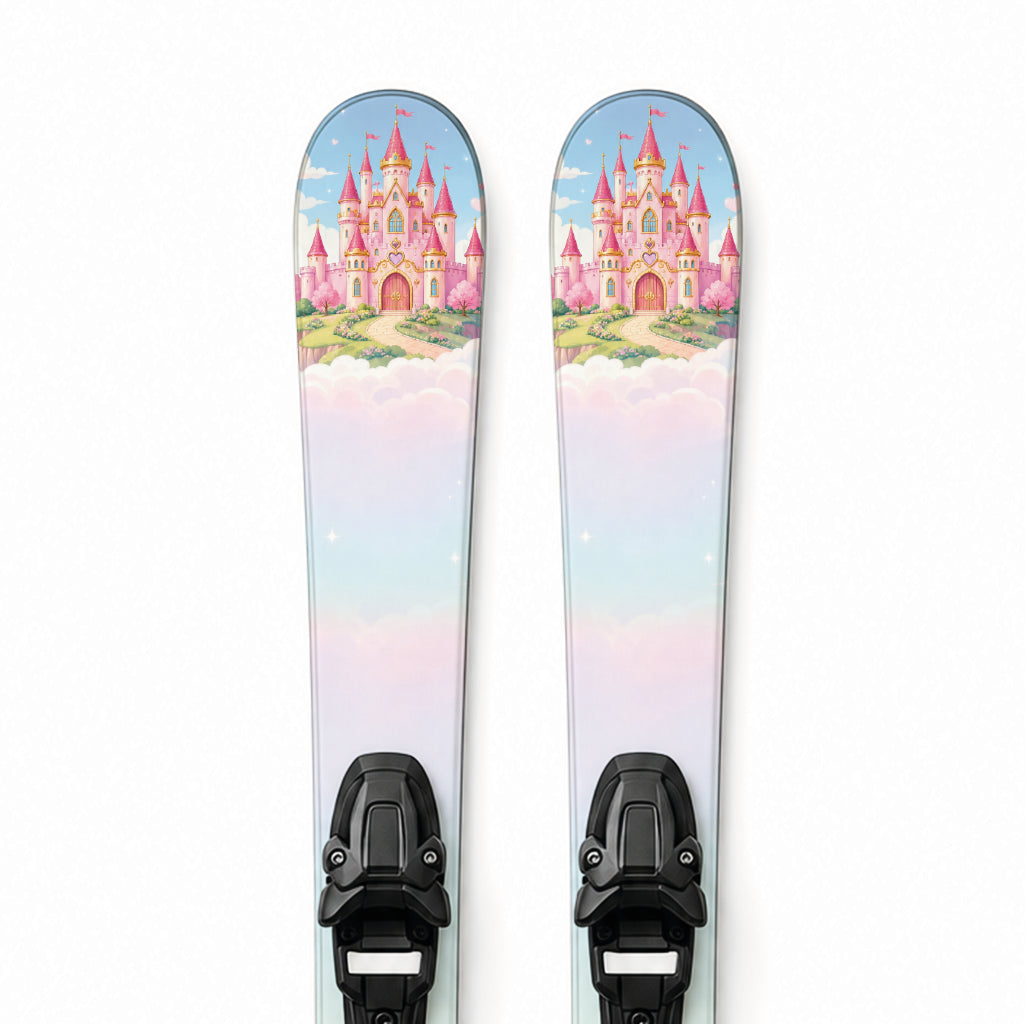 Kinder-Ski-Designfolie »Prinzessin« – Detailansicht des Prinzessinnen-Designs