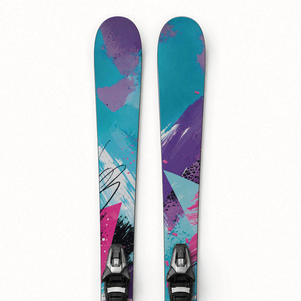 Ski-Designfolie »Vintage« – Detailansicht des Retro-Designs