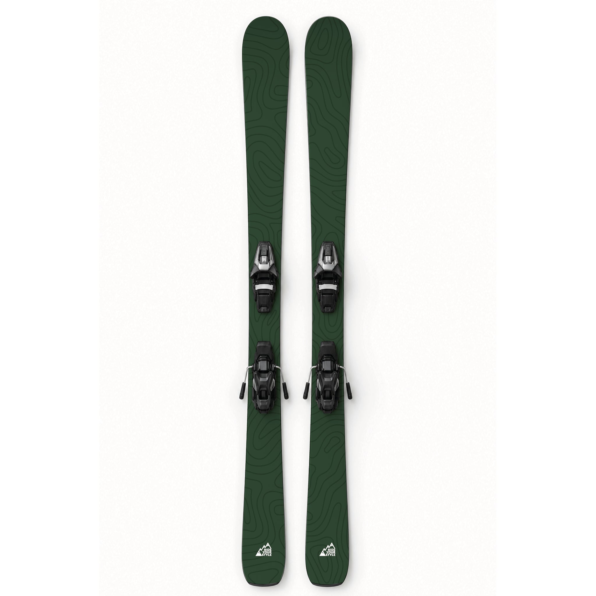 Ski-Designfolie »Höhenlinie« von RIDE YOUR STYLE – topografisches Höhenlinien-Motiv