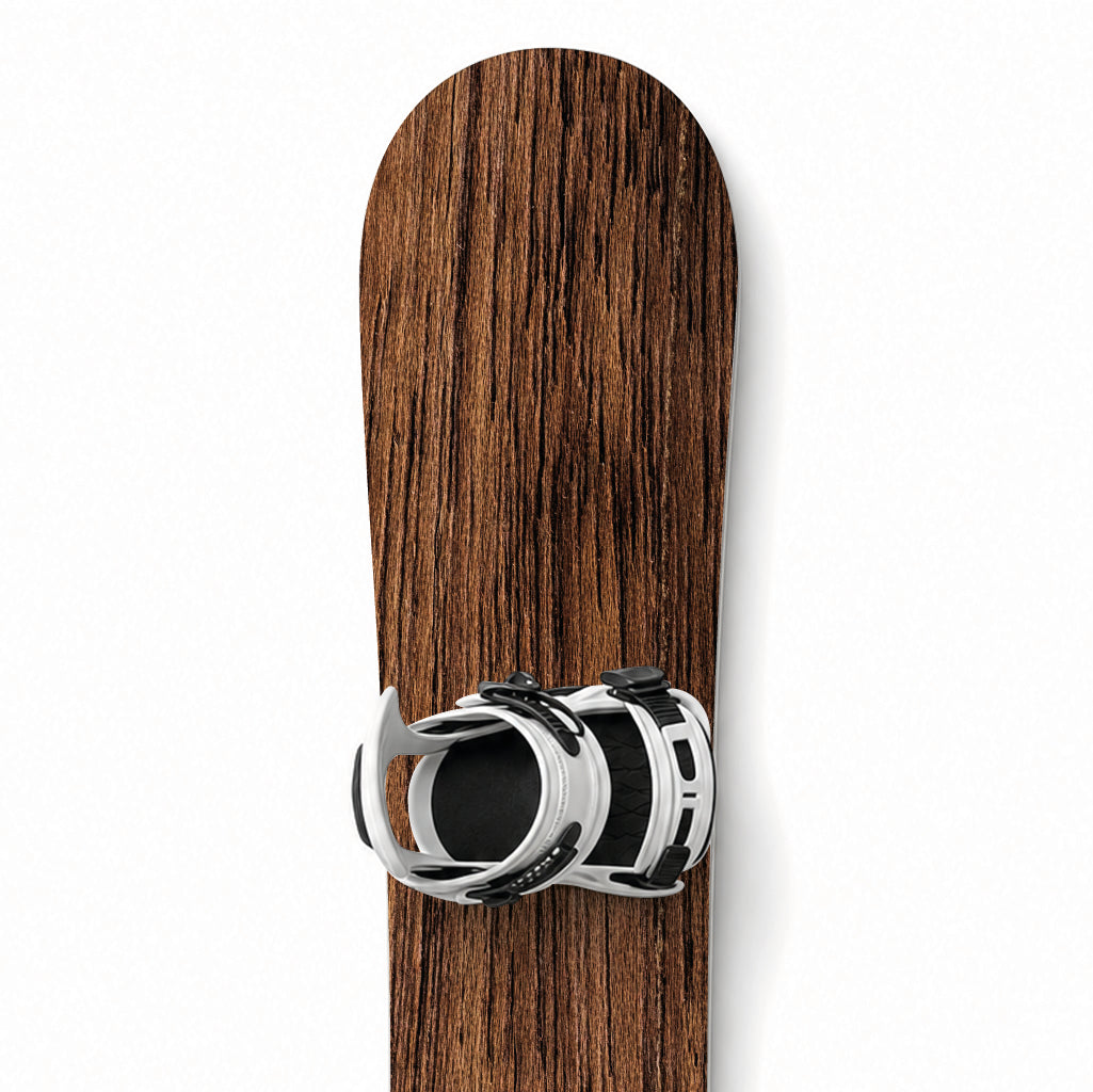 Snowboard-Designfolie »Chalet« – Detailansicht der Holzoptik