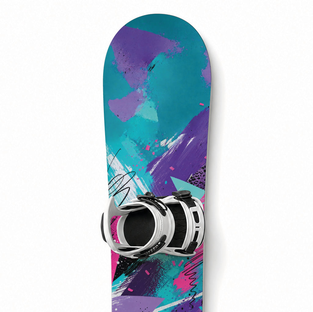 Snowboard-Designfolie »Vintage« – Detailansicht des Retro-Designs