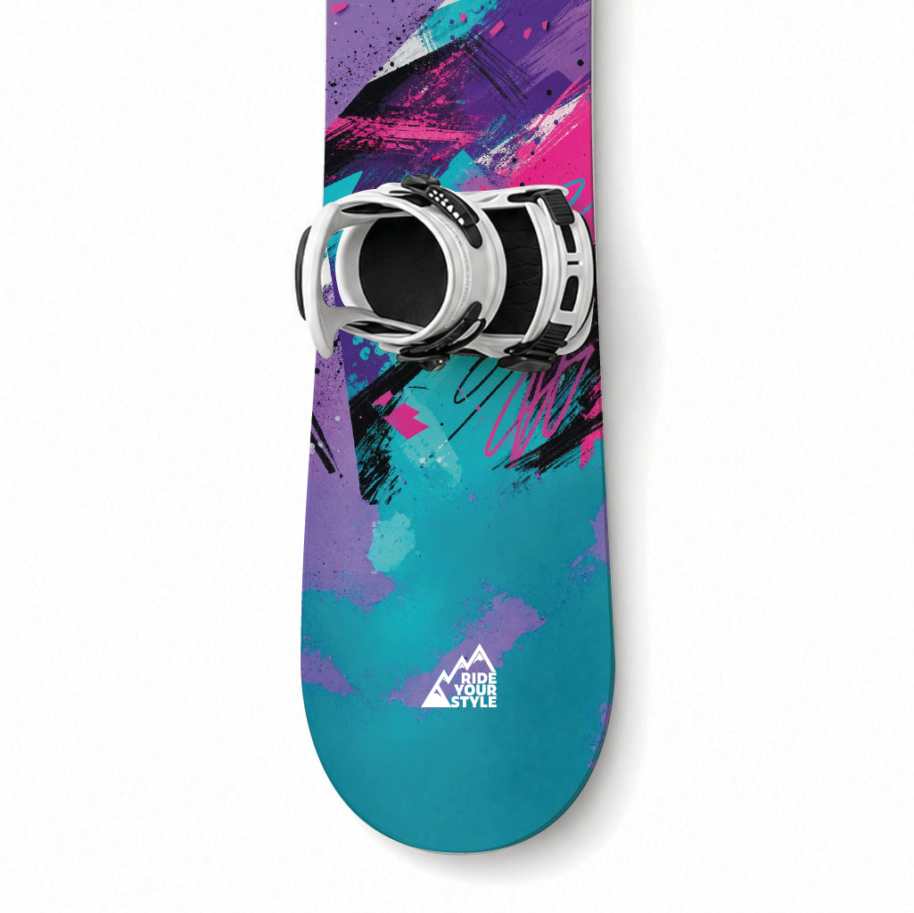 Snowboard mit Designfolie »Vintage« beklebt – rückstandslos ablösbar