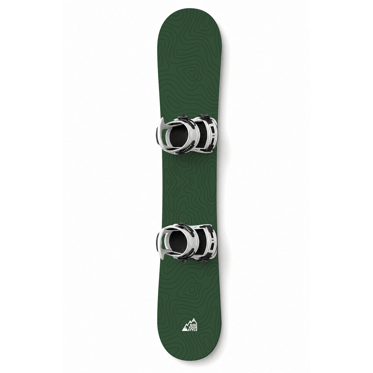 Snowboard-Designfolie »Höhenlinie« von RIDE YOUR STYLE – topografisches Höhenlinien-Motiv